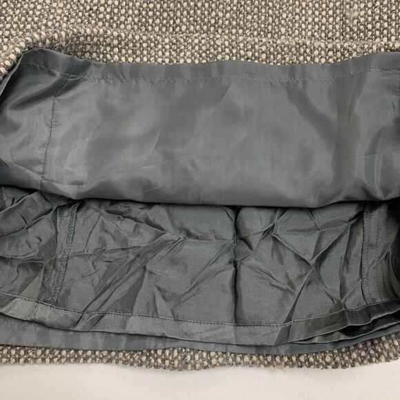 Talbots Shift Dress Womens 4 Gray Metallic Tweed Wool Blend Short Sleeve Lined - Picture 9 of 12